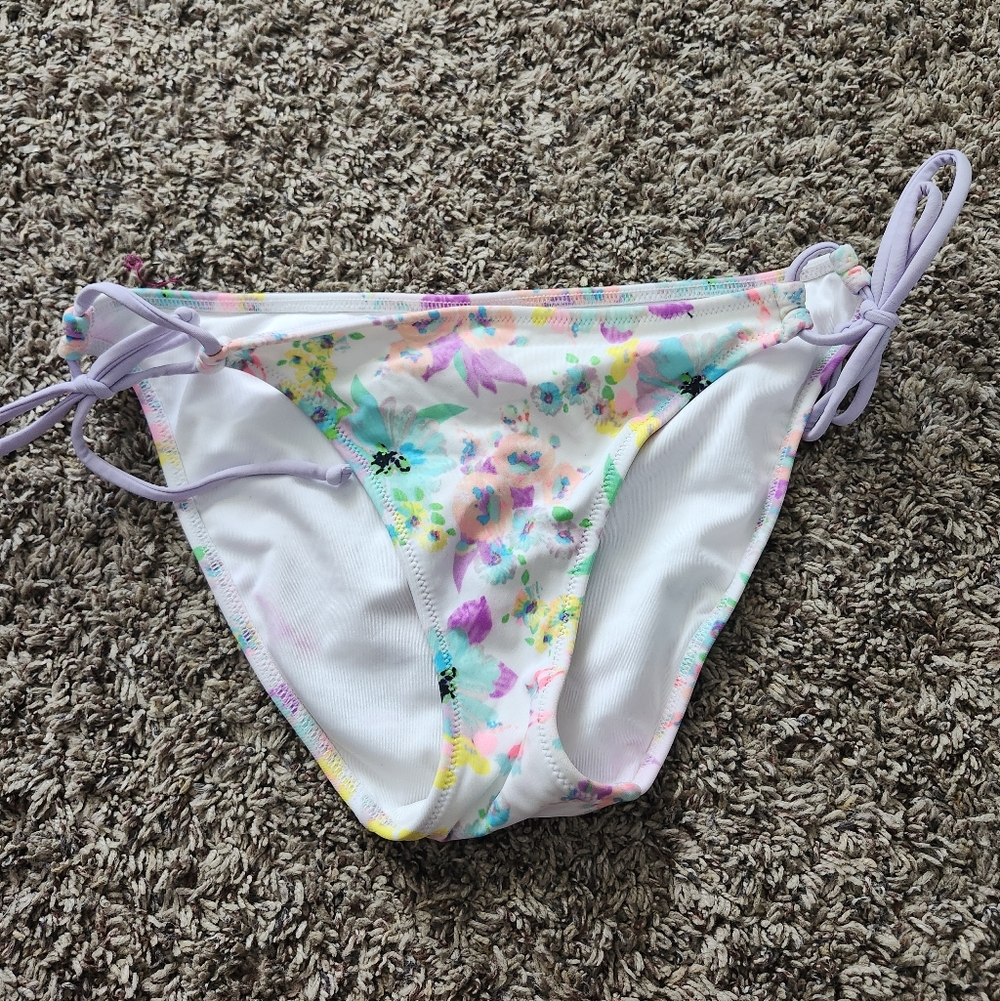 Floral Bikini Bottom with Side Ties Victoria Secret